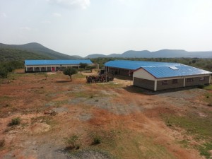 The clinic and classrooms will be built at the front of the school.