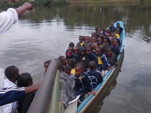 School trip - at least 3 children to a seat.