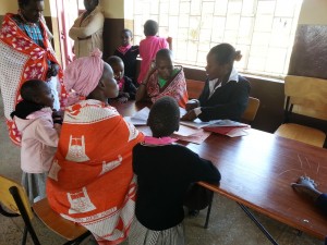 Parents' day - checking the child's progress.