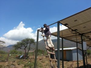 Replacing the broken solar panel